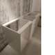 1800MM White Laundry Tub-Plywood Cabinet&Marble Bench with Sink